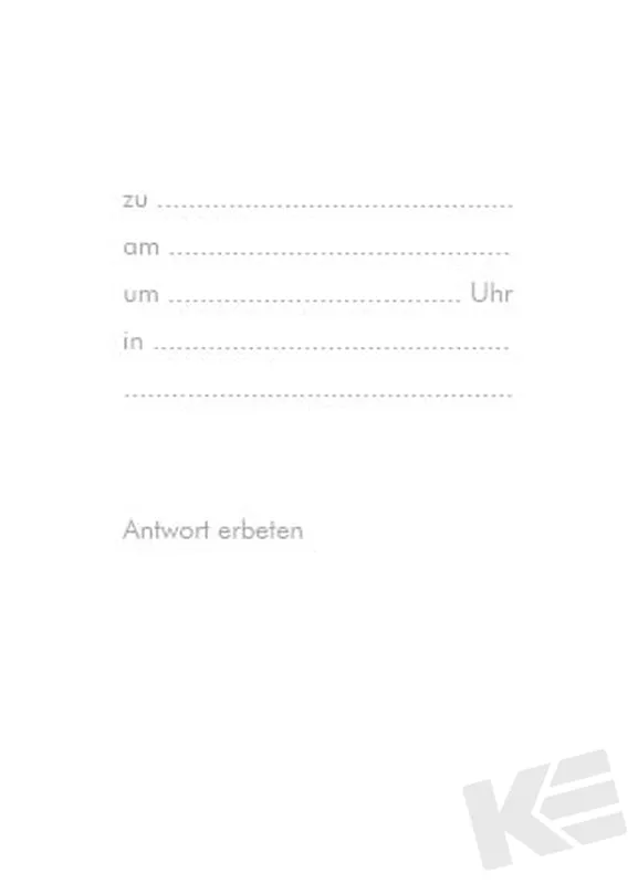 Kurt Eulzer 41-3511 uitnodiging groen zilver 5 kaarten
