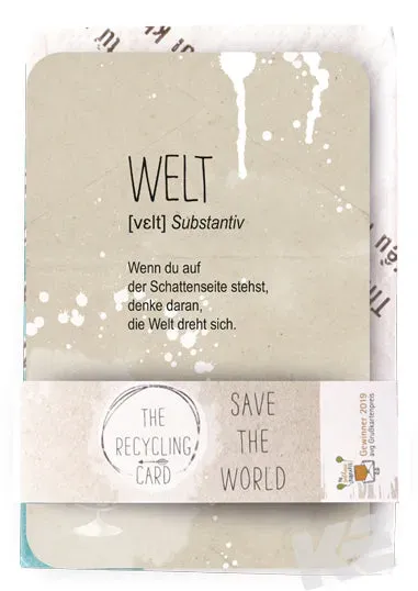 Kurt Eulzer 87-0002 wenskaart 1 stuk recycling A5