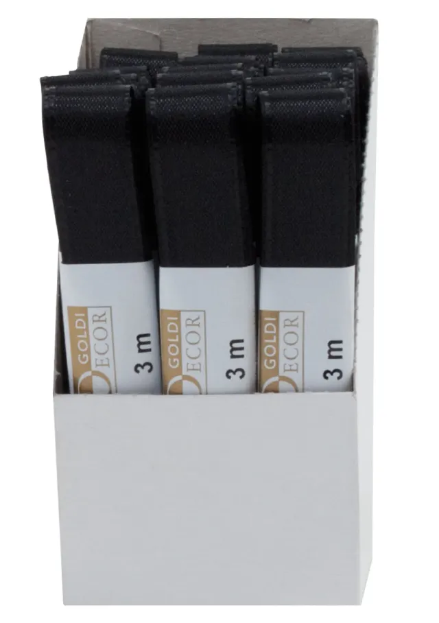 Kurt Eulzer 02-0573 Cadeaulint Zwart 15 mm 3 m