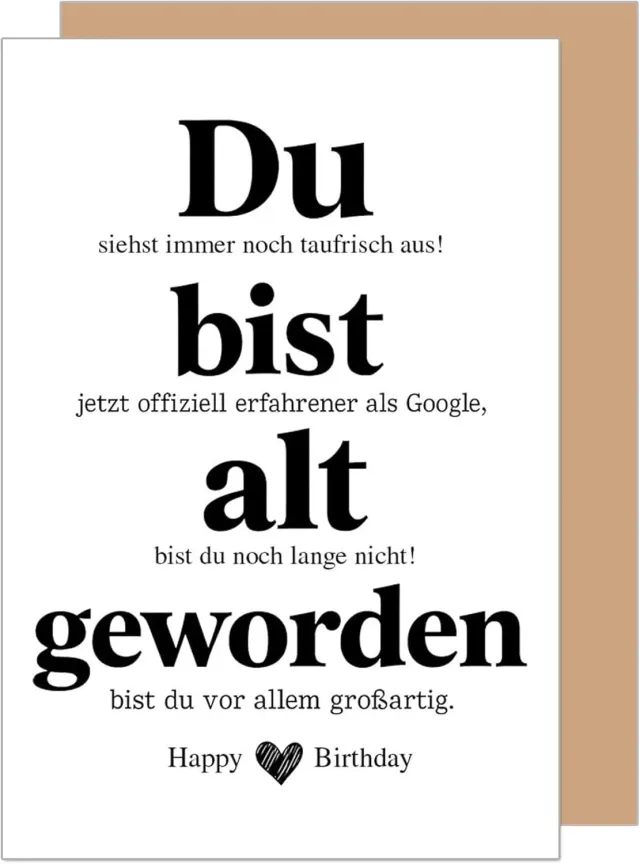 Edition Seidel G3808 verjaardagskaart met envelop humor