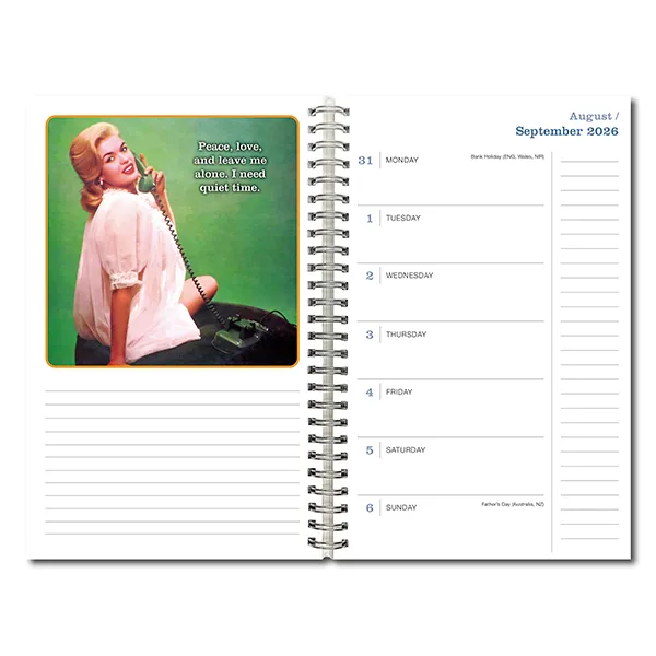 Sellers Publishing The B Word 2027 weekplanner vrouw humor