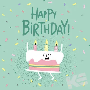 Kurt Eulzer 09-4078 servetten Happy Birthday 33x33