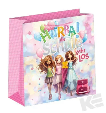 Kurt Eulzer 06-0582 cadeautasjes schoolmeisje groot 12 stuks holofolie