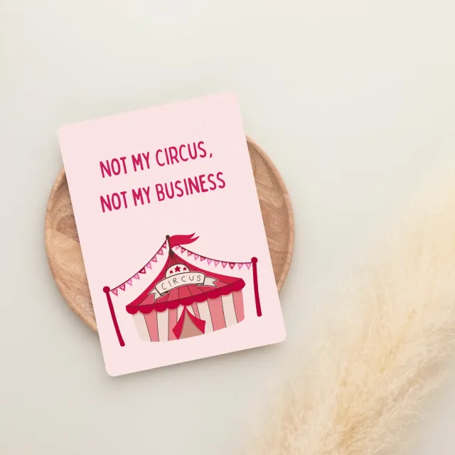 Lilly Braun Circus 5114 ansichtkaart kleurrijk motief