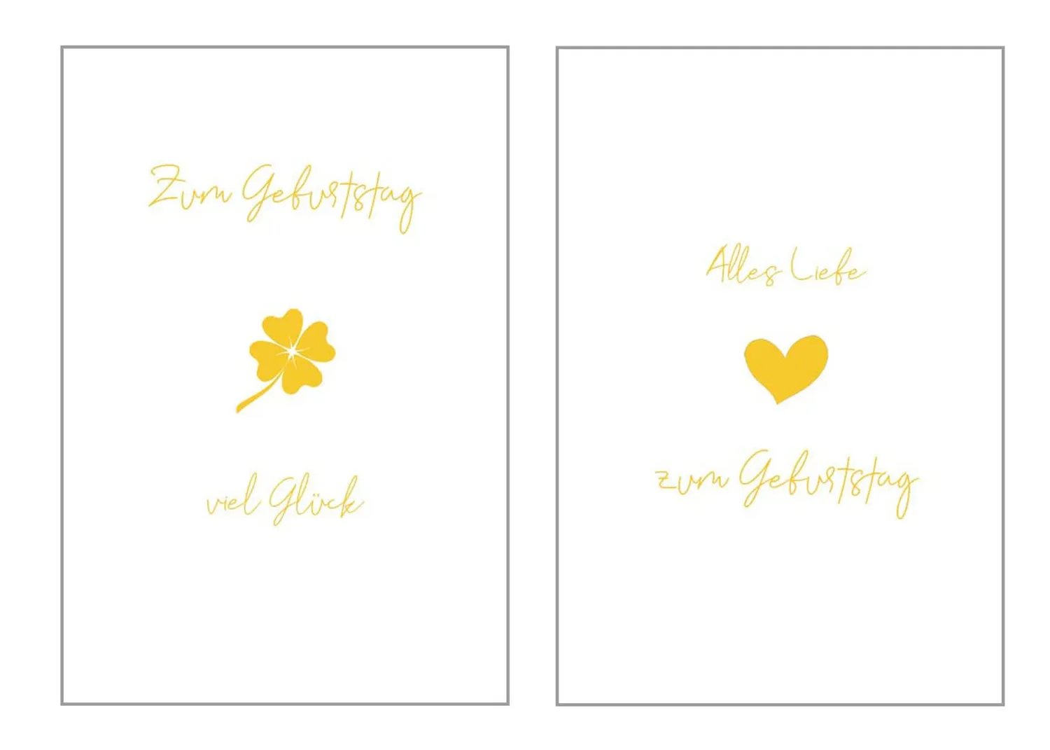 Edition Seidel Premium 20092 verjaardagskaarten set 6 goud