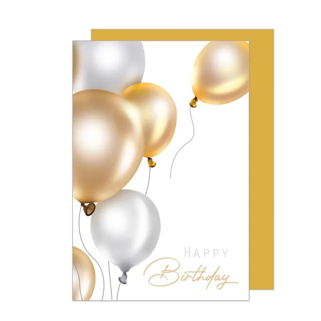 Edition Seidel Premium verjaardagskaart G3444 ballonnen