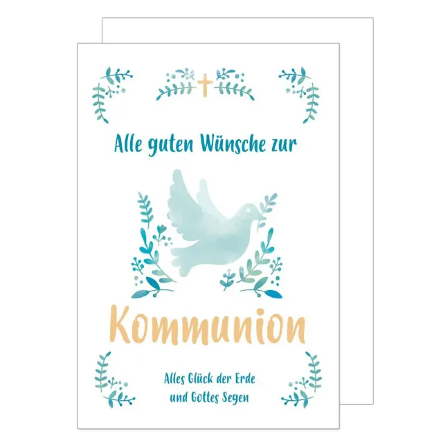Edition Seidel Premium KO260 communiekaart duif takken