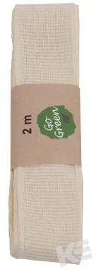 Kurt Eulzer 02-0593 katoenen lint wit 25 mm 2 m