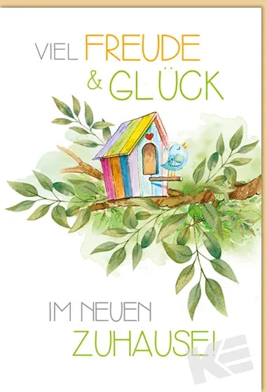 Kurt Eulzer 43-1036 nieuw huis kaart vogelhuisje