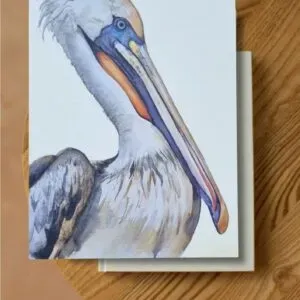Blad & Beeld Pelikaan kaart wenskaart met envelop