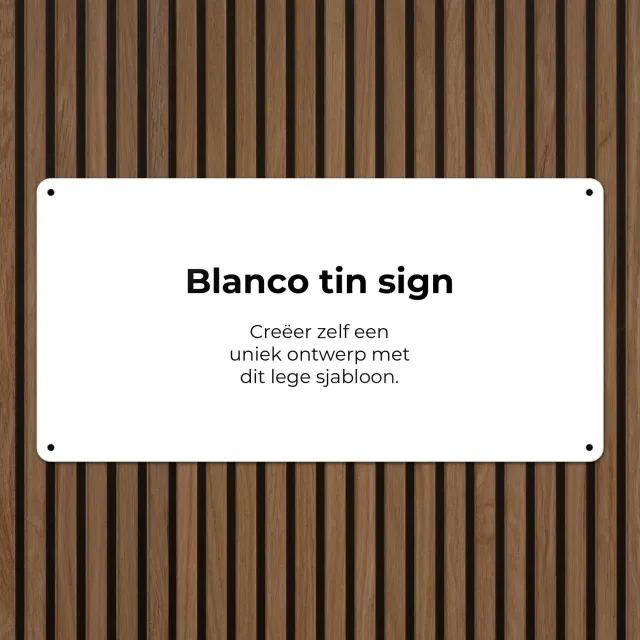 Gozi Blanco metalen bord 40x20cm eigen ontwerp