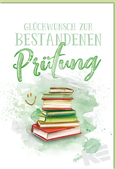 Kurt Eulzer 60-6307 examenkaart boeken smiley kleur