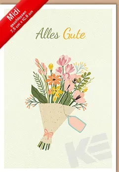 Kurt Eulzer 45-4170 wenskaart bloemen met envelop