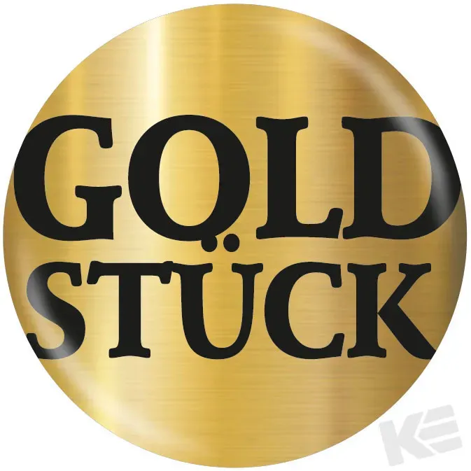 Kurt Eulzer 01-0443 magneetbutton Goldstück folie