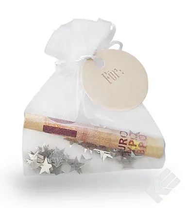 Kurt Eulzer 01-0609 organza zakje met groetkaartje