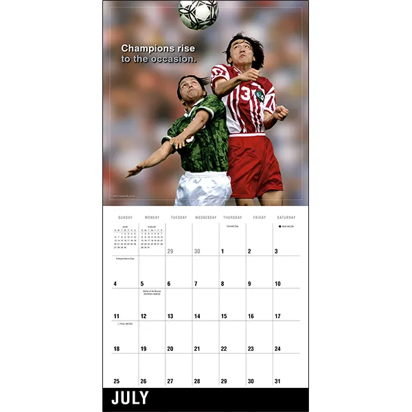 Sellers Publishing Soccer 2027 Wandkalender Voetbal