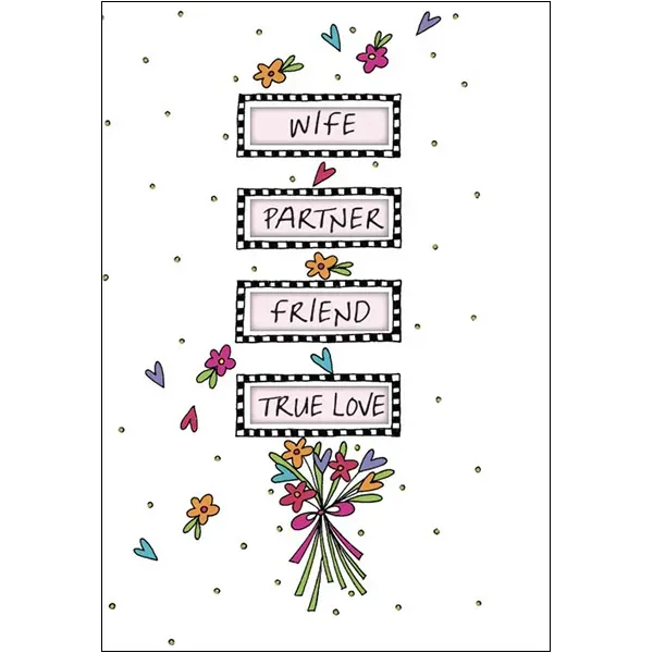 Sellers Publishing Birthday Wife B12326S verjaardagskaart 6 stuks vrouw