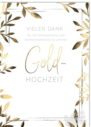 Kurt Eulzer 72-3753 bedankkaarten bladerenrand 5 stuks