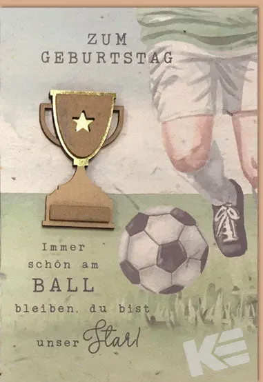 Kurt Eulzer 51-5045 wenskaart 1 stuk voetbal