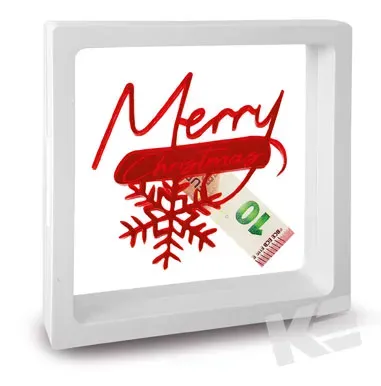 Kurt Eulzer 01-0034 decoframes wit 4 stuks Merry Christmas