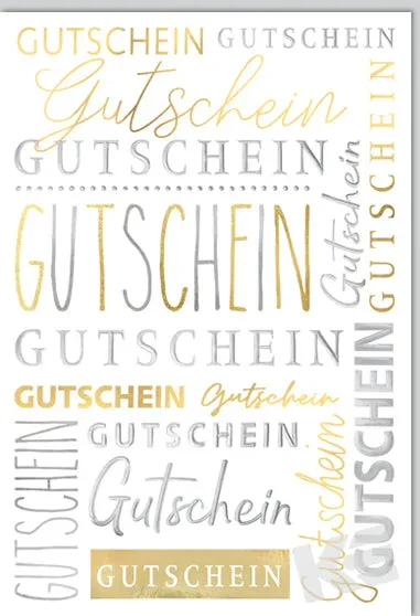 Kurt Eulzer 41-1166 prägekaart gutschein goud