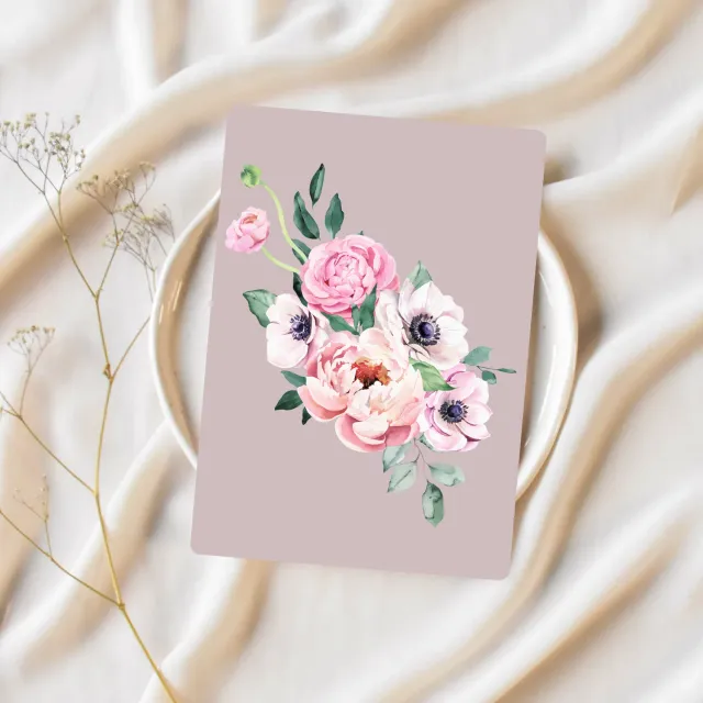 Lilly Braun Flower 2 5020 postkaart bloemen