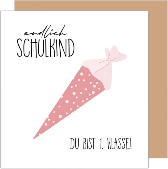 Edition Seidel Premium ESQ104 SW025 inschulingskaart schultüte