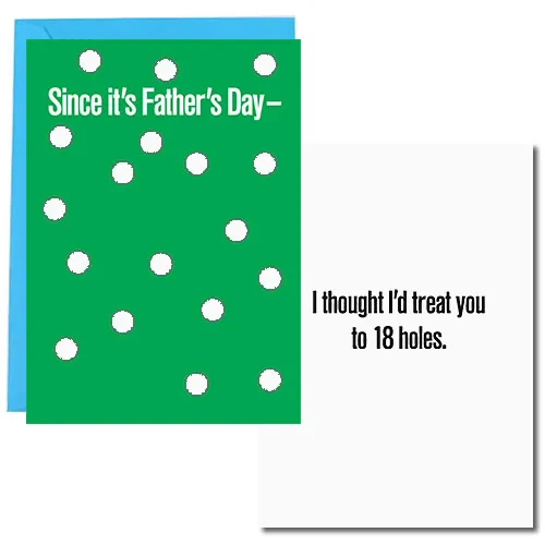 Sellers Publishing Father’s Day F5457S wenskaart humor golf