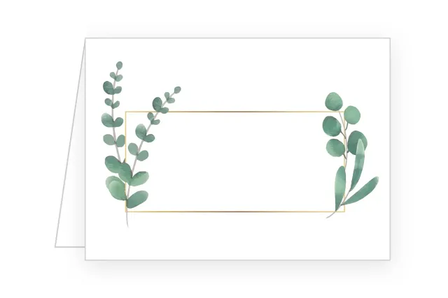 Edition Seidel Premium 21680 naamkaartjes eucalyptus 50 stuks