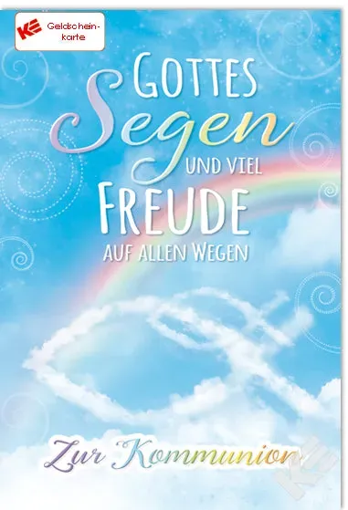 Kurt Eulzer 12-1233 communie geldkaart regenboog 1 stuk