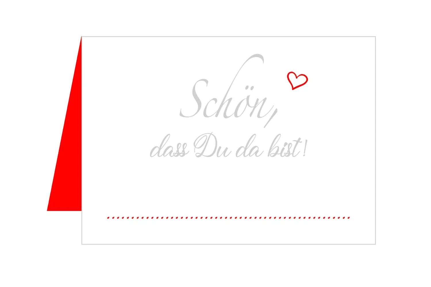 Edition Seidel 20260 plaatskaartjes set 50 hart rood