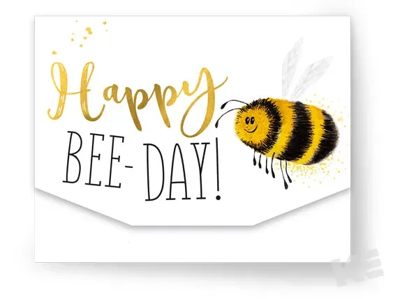 Kurt Eulzer 41-1065 geldkaart Bee Happy bij 10x13cm