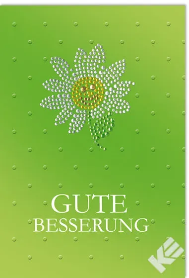Kurt Eulzer 42-1380 beterschapskaart per stuk bloem strass
