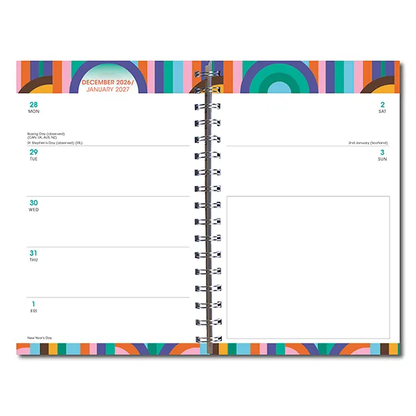 Sellers Publishing Design Essentials Color Cascade 2027 weekplanner