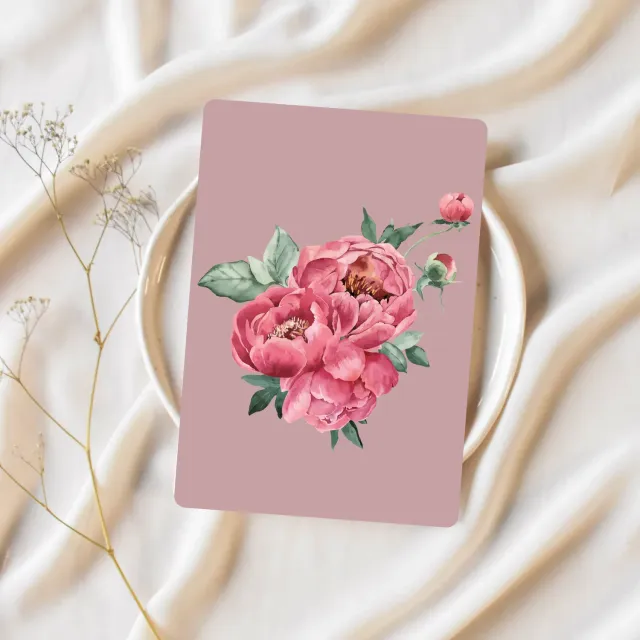 Lilly Braun Flower 4 5022 ansichtkaart bloemenmotief
