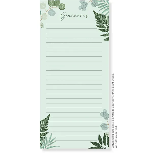 Sellers Publishing Greenery memoblok verticaal met magneet