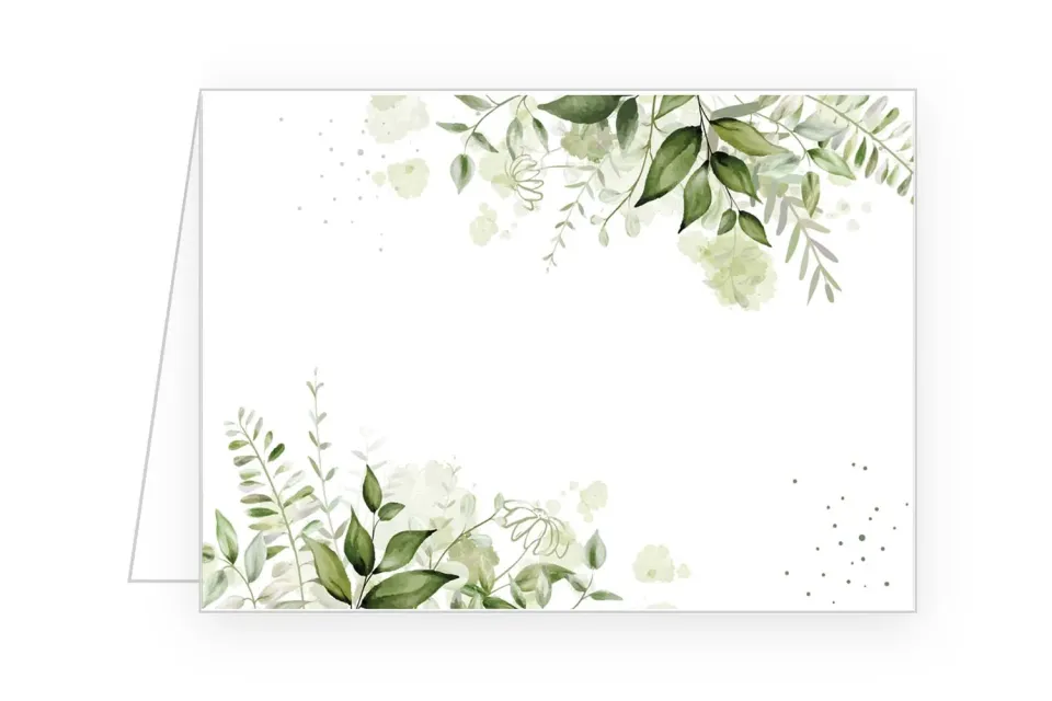Edition Seidel 21779 tafelschikking naamkaartjes 50 stuks eucalyptus