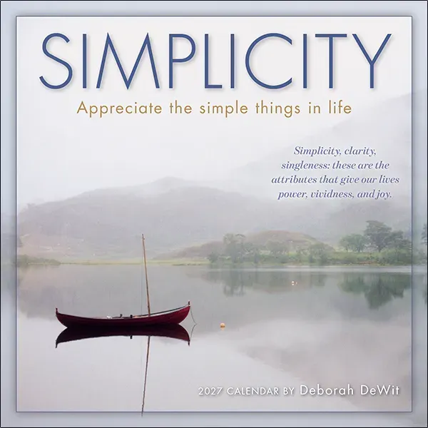 Sellers Publishing Simplicity 2027 minikalender Deborah DeWit