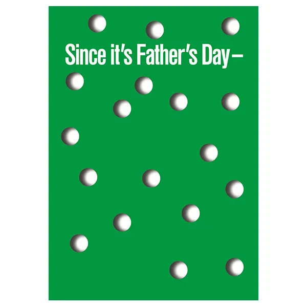 Sellers Publishing Father’s Day F5457S wenskaart humor golf