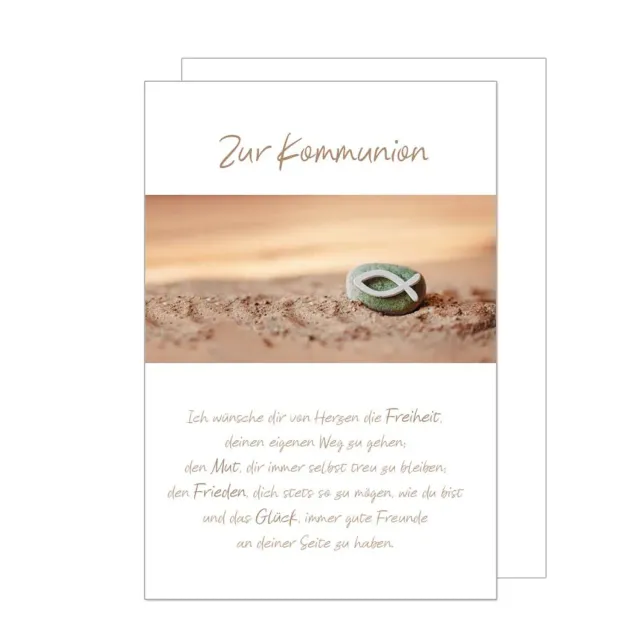 Edition Seidel KO268 communiekaart met envelop vis