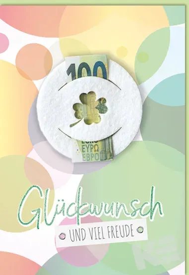 Kurt Eulzer 41-1054 geldkaart VK1 met klavertje