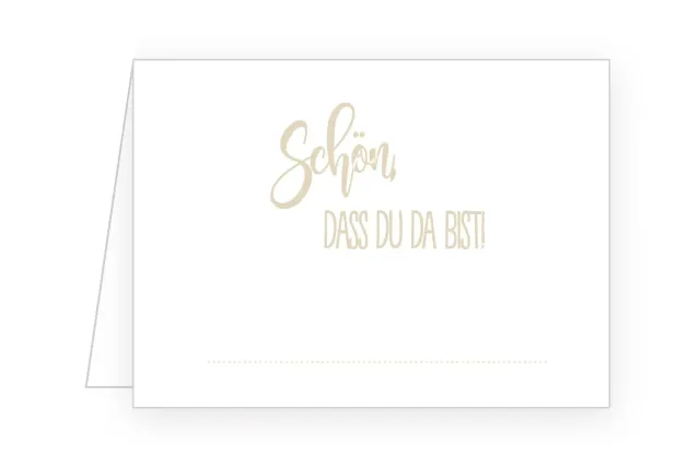 Edition Seidel 21678 tafelkaartjes set 50 Schön dass du da bist