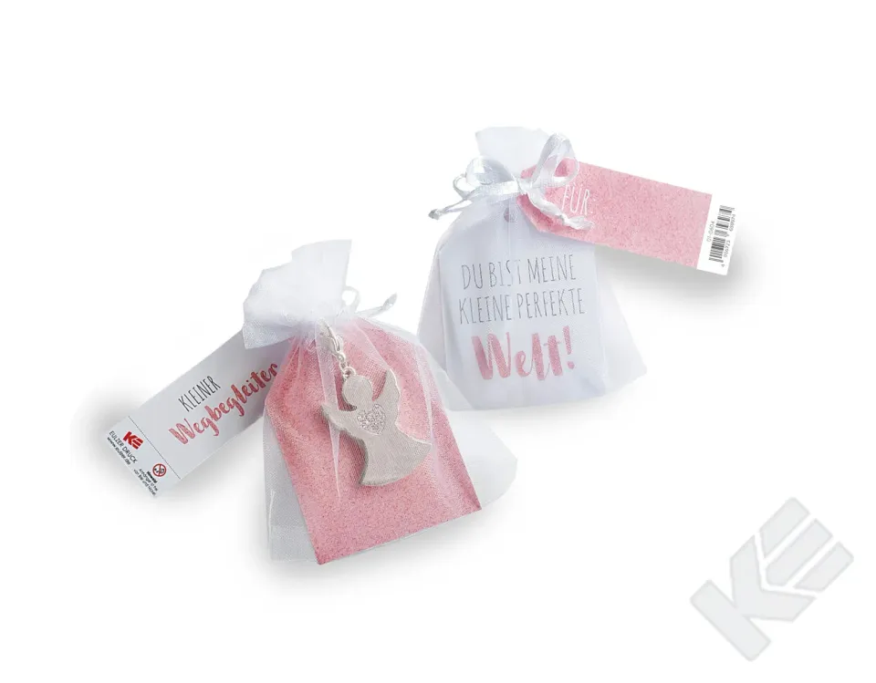 Kurt Eulzer 01-0604 organza zakje kettinghanger tekst