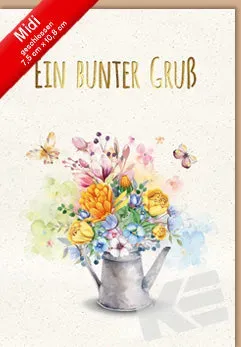 Kurt Eulzer 45-4164 wenskaart boeket met preeg