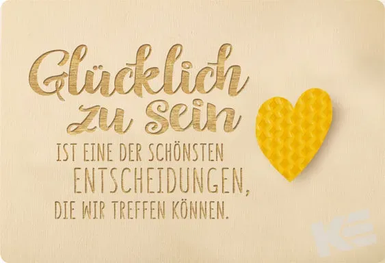 Kurt Eulzer 01-0533 houten kaart Bee Happy 11,6x17 cm