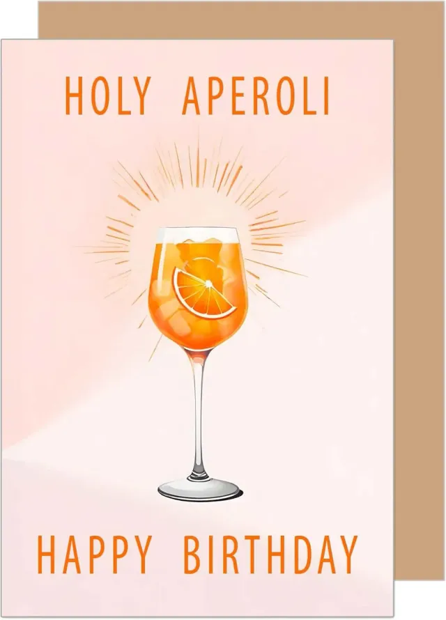 Edition Seidel Holy Aperoli verjaardagskaart met envelop