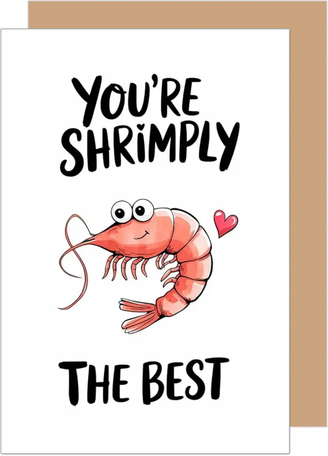 Edition Seidel G3771 SW025 verjaardagskaart shrimps met envelop