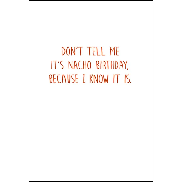Sellers Publishing Birthday Humor B7583S verjaardagskaart 6 stuks nacho