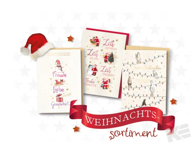 Kurt Eulzer 22-2867 kerstkaart Green Christmas set 102 stuks
