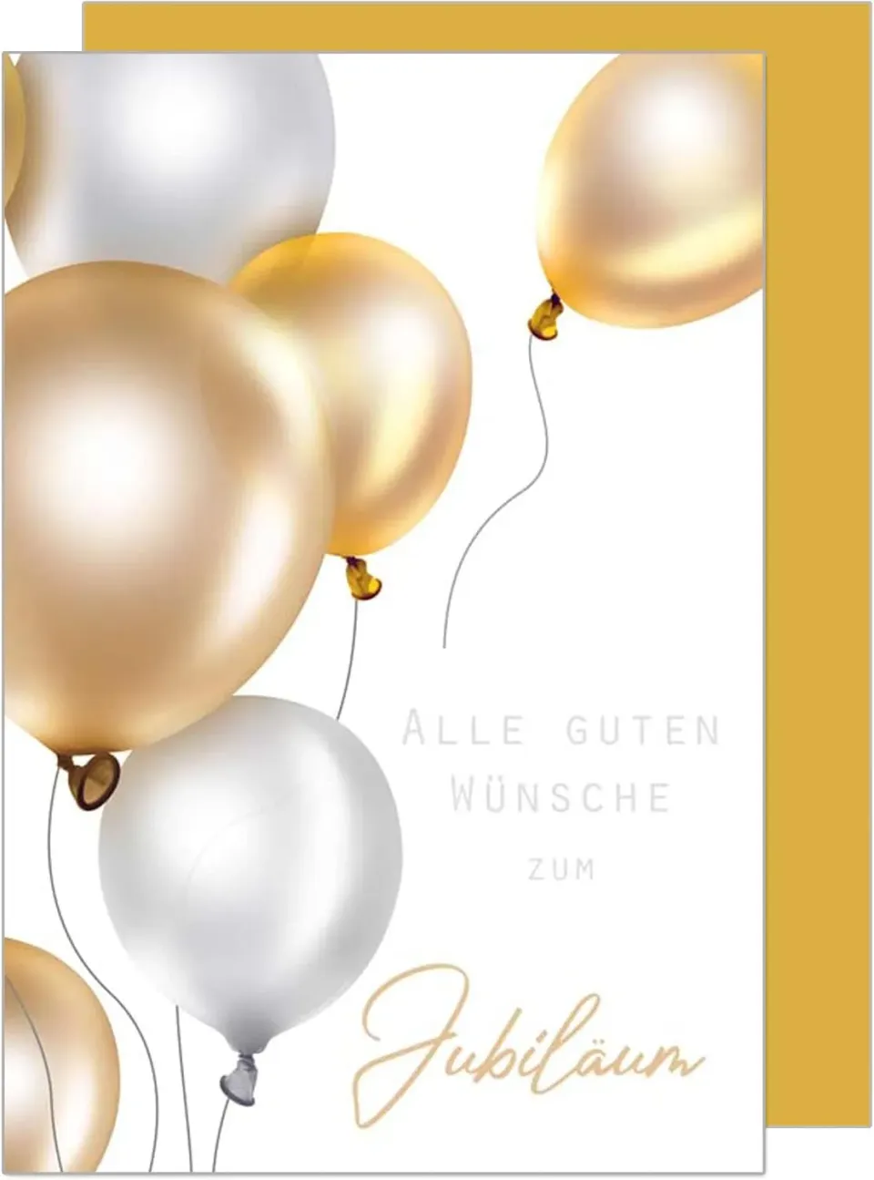 Edition Seidel J121 jubileumkaart ballonnen met envelop